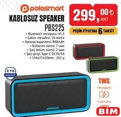 POLOSMART PBS225 KABLOSUZ SPEAKER HOPARLÖR POLOSMART PBS225 KABLOSUZ SPEAKER HOPARLÖR